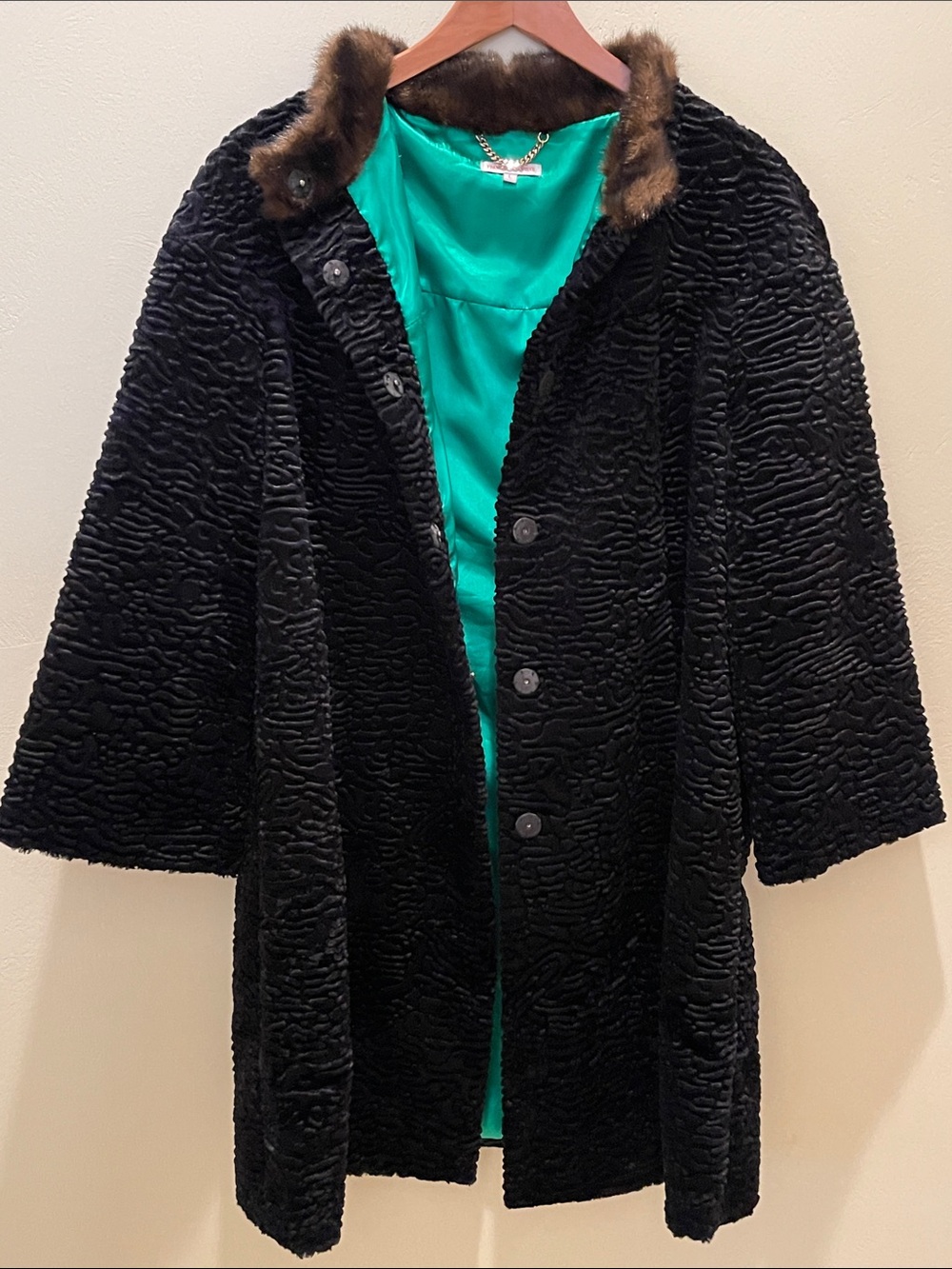 Frances Valentine Ripple Faux Fur Dame Coat